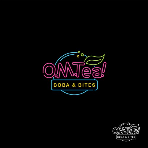 Design eye catching logo for bubble tea shop. Design by GKeso_Designs