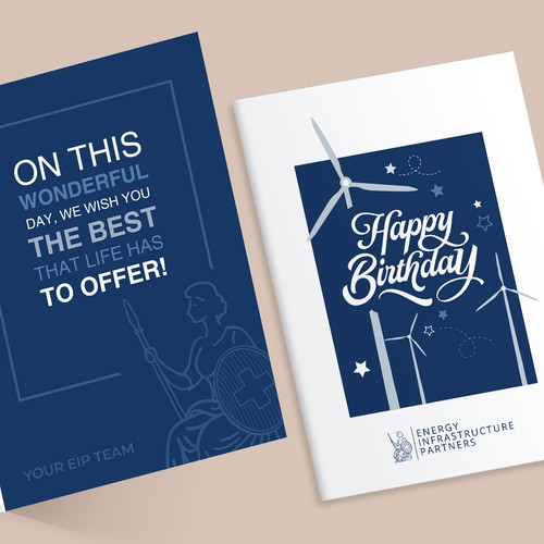 Corporate Birthday Card Design by d p design