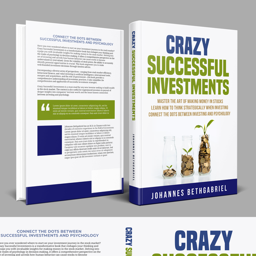 Powerful Book Cover for an Investing book that helps to Build Wealth in the Stock Market Design by Hisna