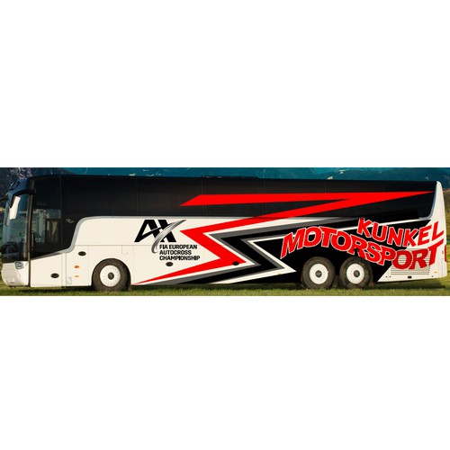 Motorsport Design für Teambus Design by ←masbro black statue