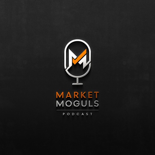 Minimalistic day trading podcast logo Design by logovora