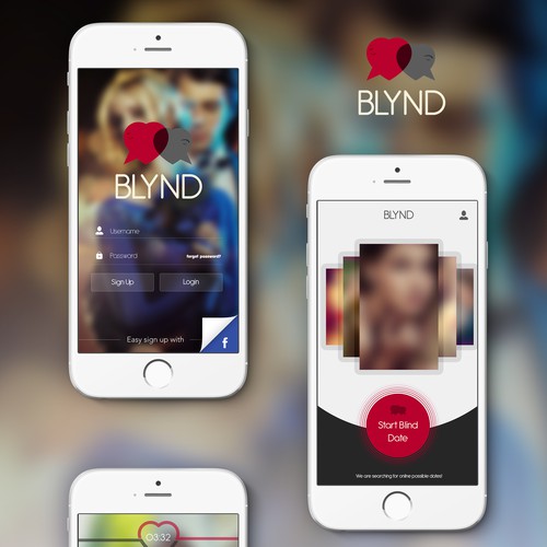 Blind Dating App Design Contest App Design Contest 99designs