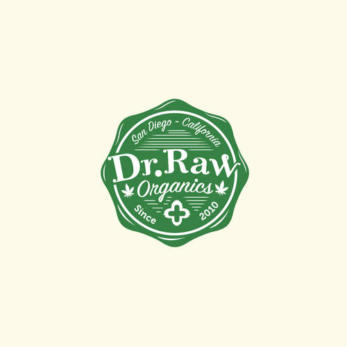 'Dr.Raw' - Organic Cannabis Products Logo Design réalisé par rizkia