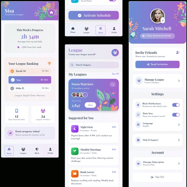 Social Media Apps Design