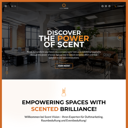 Landing page design contest entry by Senja1705