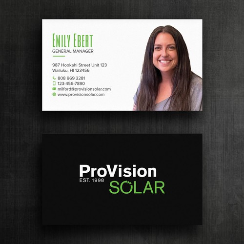 Solar Business Cards Design by Felix SH