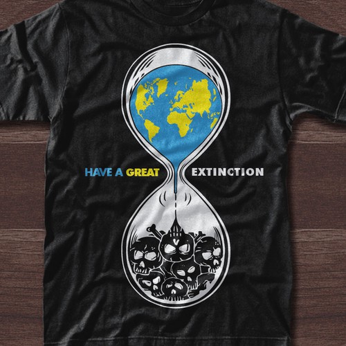 Funny T-shirt design for a serious subject. Design by welikerock