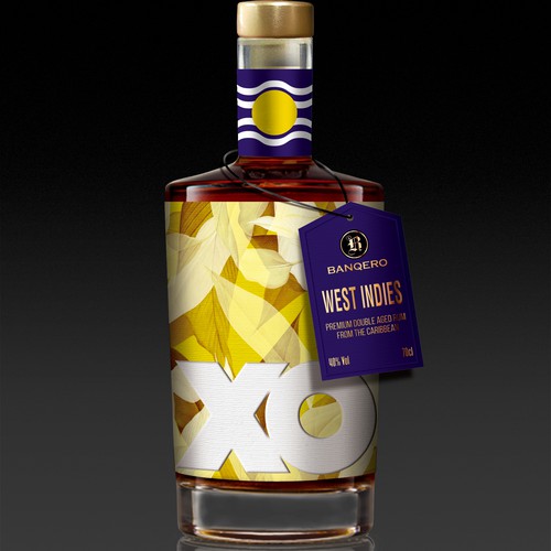 Design the labels of a whole new range of double aged RUM from the CARIBBEAN Design von Debdutta*
