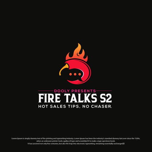 Design a new logo for our season 2 of our Fire Talks show that's strong enough to look like a tier 1 Diseño de Elite Craters