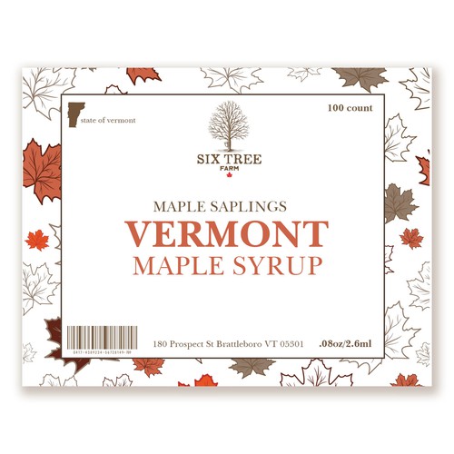 First ever production Maple Syrup Stick label Design by Tanzina5