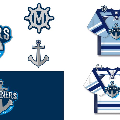 Design the crest for a youth ice hockey club (Ventura Mariners