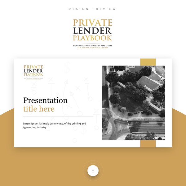 Minimalist real estate presentation