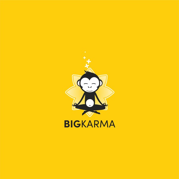 Design by yUrka titled "Design a modern, flat logo for BigKarma (Slack chat app)"