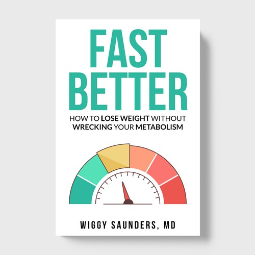 New Book Cover on how to Fast Better to Help People Lose Weight Design by TopHills