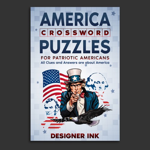 America Crossword Puzzles. Patriotic, Americana, Simple, Basic Design by Anastasia Brenych