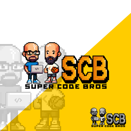 Pixel Art Logo for Super Code Bros Design by Zept'ID99™