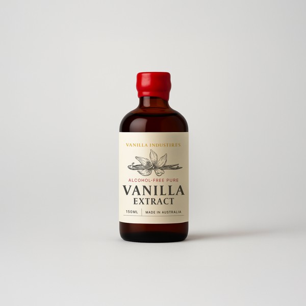 Classic Vanilla Extract Label Design