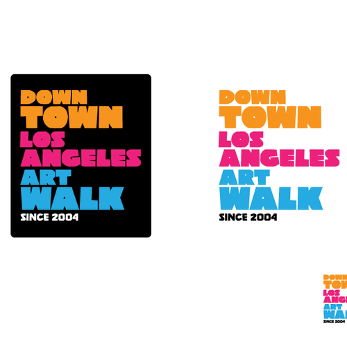 Downtown Los Angeles Art Walk logo contest Design by alexwhitela
