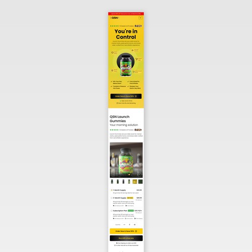 Design di **GUARANTEED WINNER** Ashwagandha Gummies Sales Page di Monki D Loy