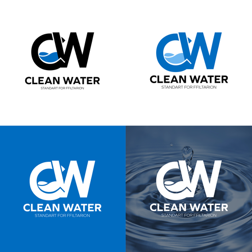 Simple Clean Logo for Water Filtration Company Design by Eterii