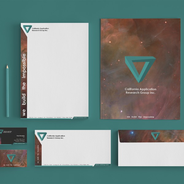 Stationery, Business Card, and Logo for Tech Company