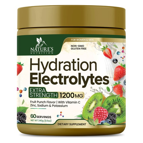 Hydration Electrolytes Design Needed for Nature's Nutrition Design by Black-Pepper