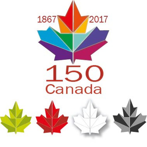 Community contest: Design Canada’s 150th birthday logo! Design by violettavi8