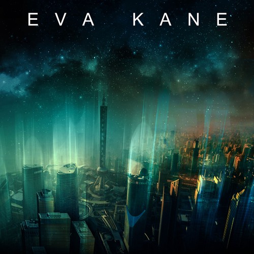 Create Sci-Fi Book Cover with Night Sky Cityscape Design by alerim