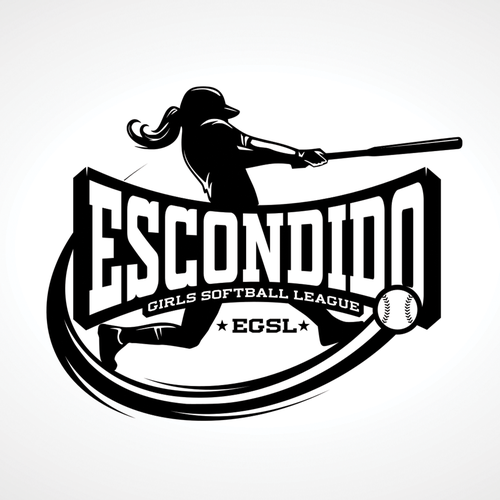 Designs youth girls softball league logo that will be the face of our
