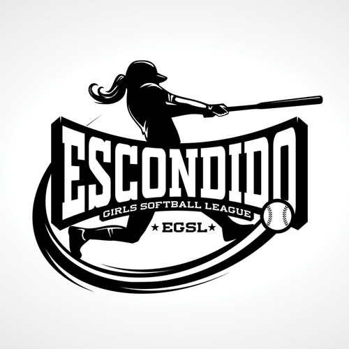 Youth Girls Softball League Logo that will be the face of our league and swag in San Diego Californi Design von bomba