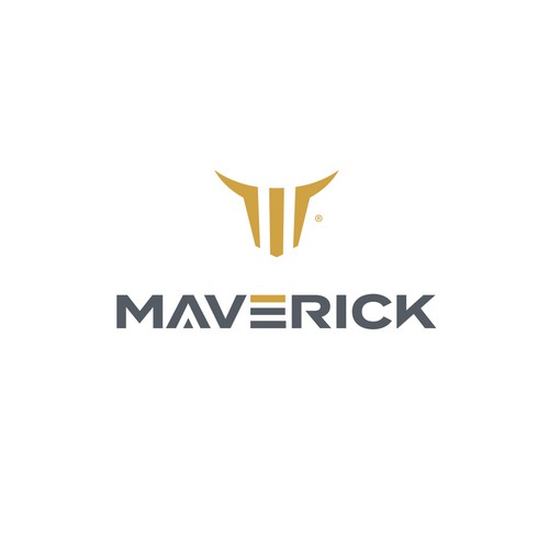 Need a modern abstract bull and M logo for our concrete construction company named Maverick. Design by Shihab's™