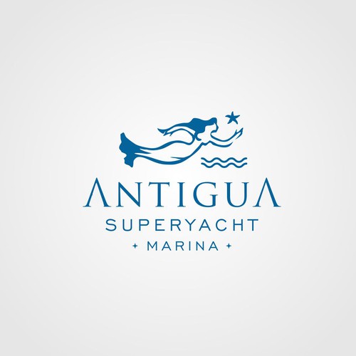 Logo for Antigua Superyacht Marina Design by Roger Bannon