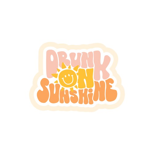 Retro Sunshine logo for new merch company Design by Laura Michelmore