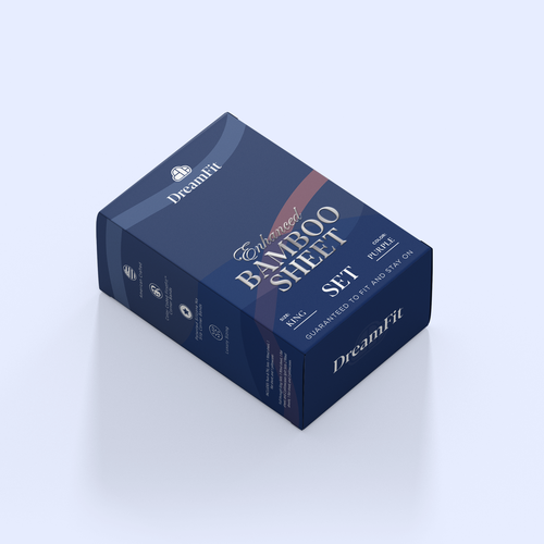 Beautiful Sheet Set Box Design - DreamFit - Looking for our forever designer Design by nuke.art