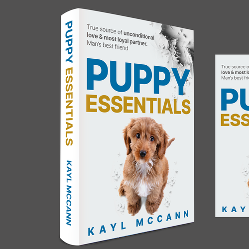 Cute puppy behaving badly for book cover Design by praveen007