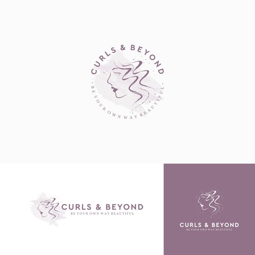 Logo for curly hair brand Diseño de GinaLó