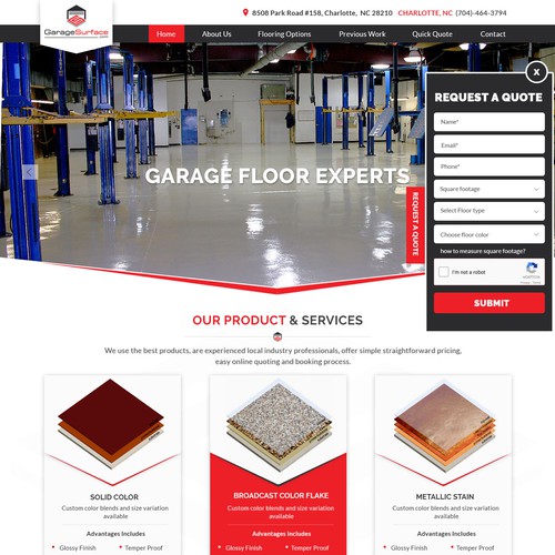 Garagesurface Com Garage Flooring Website Webdesign Wettbewerb
