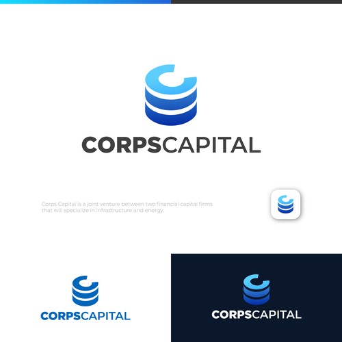 Logo for investment capital firm specializing in infrastructure and energy Design by Ityanjaoehar®