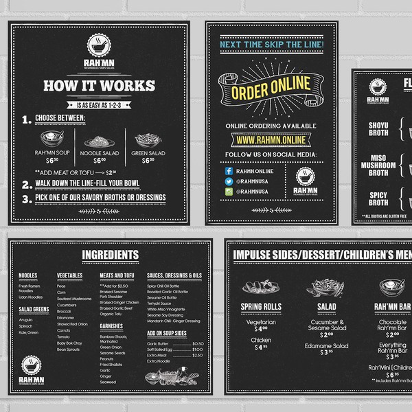 Diseño de Gendis titulado "Menu Chalkboard design"