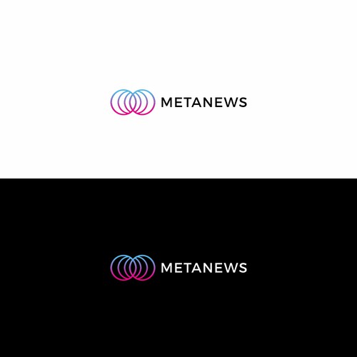 Design a logo for a web3 News platform called MetaNews Design by Tekotek