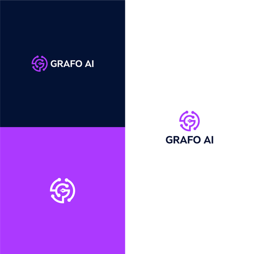 GrafoAI | Artificial Intelligence Writer Logo Design by FC.