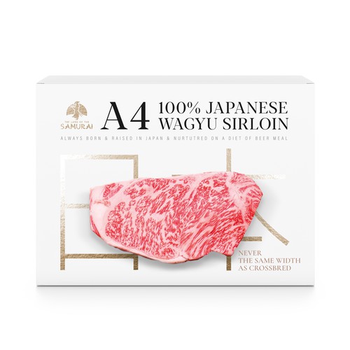 100% JAPANESE WAGYU STEAK Design by MarsiDesign