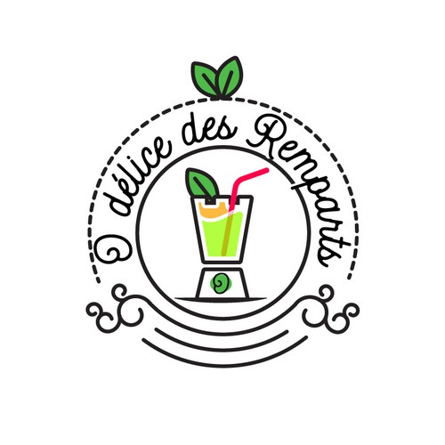 "CREEZ UN LOGO MODERNE POUR UN BAR A JUS" ganador Logotipos