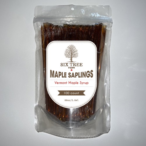 First ever production Maple Syrup Stick label Design by Galapica