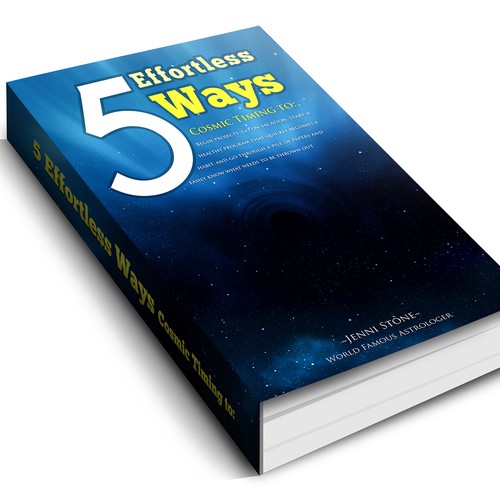 Book cover - 5 Effortless Ways - cosmic timing to begin projects, go on vacation.... etc Design by AsceticDesigners