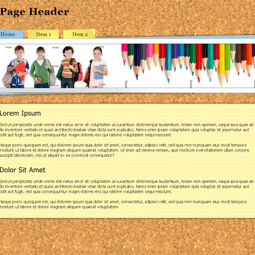 One page Website Templates Design by Daniel-designs