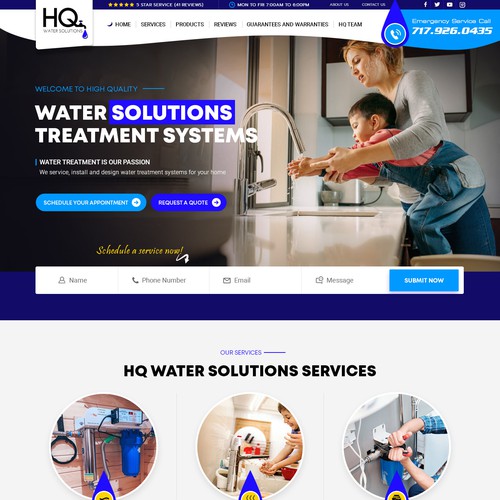 Website for Water Treatment Website Design réalisé par ♾️e2infinity♾️