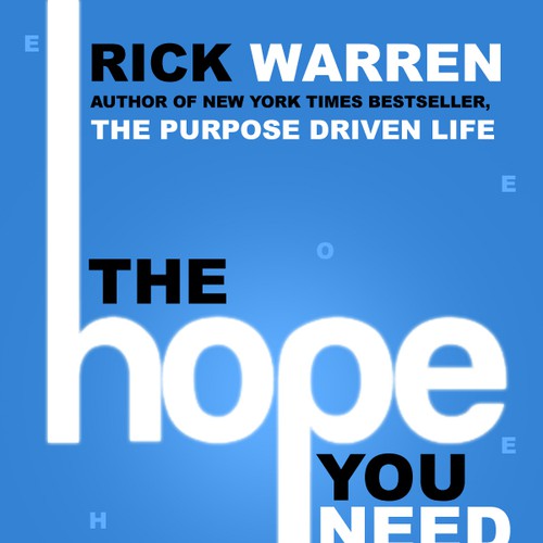 Design Rick Warren's New Book Cover Design por NXNdesignz