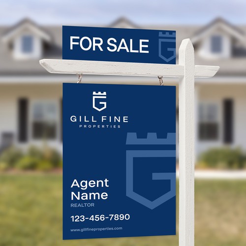 Design yard signs for up and coming luxury real estate brokerage Design by SoftSkills