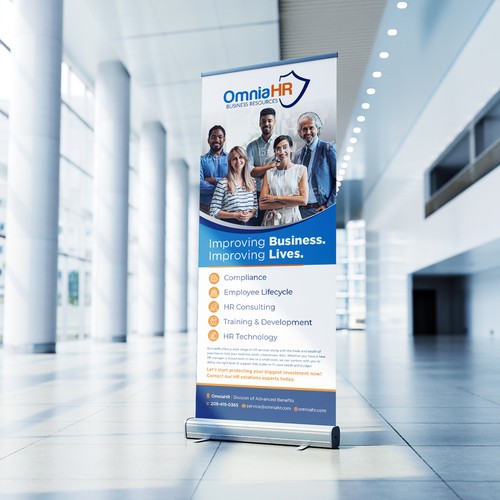 HR Consulting Company Tradeshow Banner Design by Sketch Media™